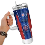 personalized chicago cubs hexagon armor blue curved tumbler best selling 1 1.webp
