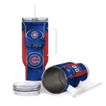 personalized chicago cubs hexagon armor blue curved tumbler best selling 1 1.webp