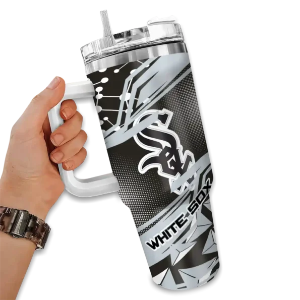 personalized chicago white sox abstract paths black curved tumbler fashion forward 1 1.webp