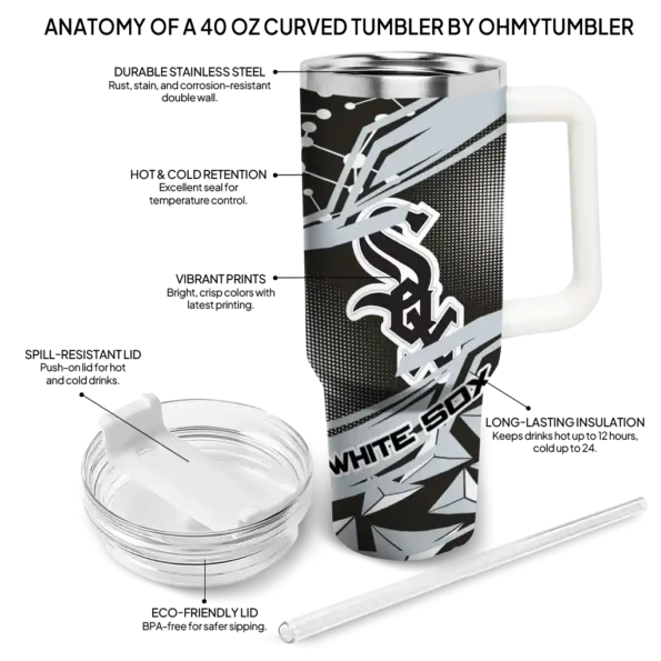 personalized chicago white sox abstract paths black curved tumbler new arrival 1 1.webp