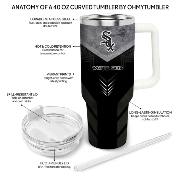 personalized chicago white sox arrow armor black curved tumbler new arrival 1 1.webp