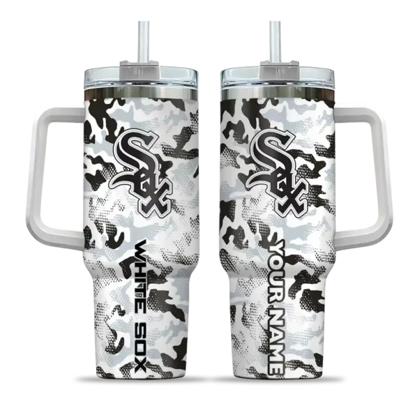 personalized chicago white sox camo mashup black white curved tumbler best selling 1 1.webp