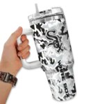 personalized chicago white sox camo mashup black white curved tumbler best selling 1 1.webp