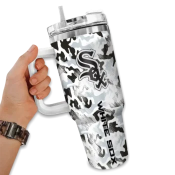 personalized chicago white sox camo mashup black white curved tumbler fashion forward 1 1.webp