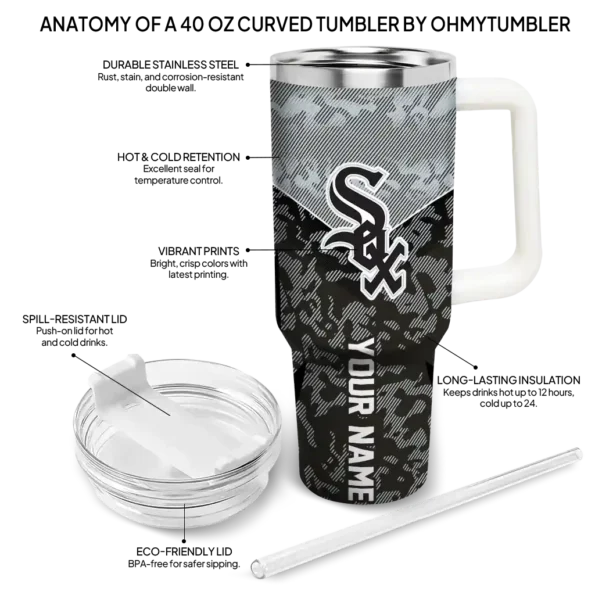 personalized chicago white sox chevron stripe black curved tumbler new arrival 1 1.webp