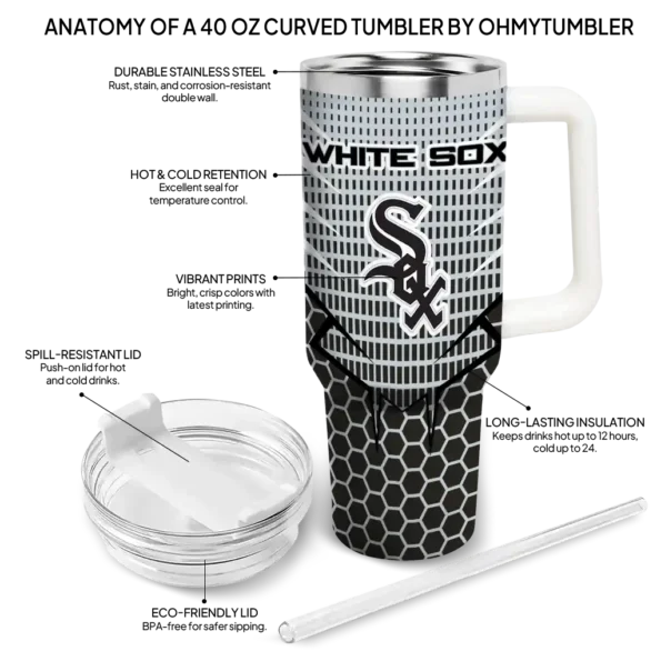 personalized chicago white sox hex texture black curved tumbler new arrival 1 1.webp