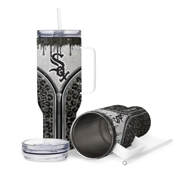 personalized chicago white sox leopard zipper black curved tumbler high quality 1 1.webp