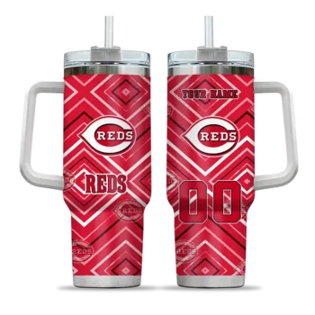 personalized cincinnati reds bold diamonds red curved tumbler best selling 1 1.webp