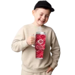 personalized cincinnati reds bold diamonds red curved tumbler best selling 1 1.webp