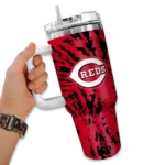 personalized cincinnati reds burst swirl red curved tumbler best selling 1 1.webp