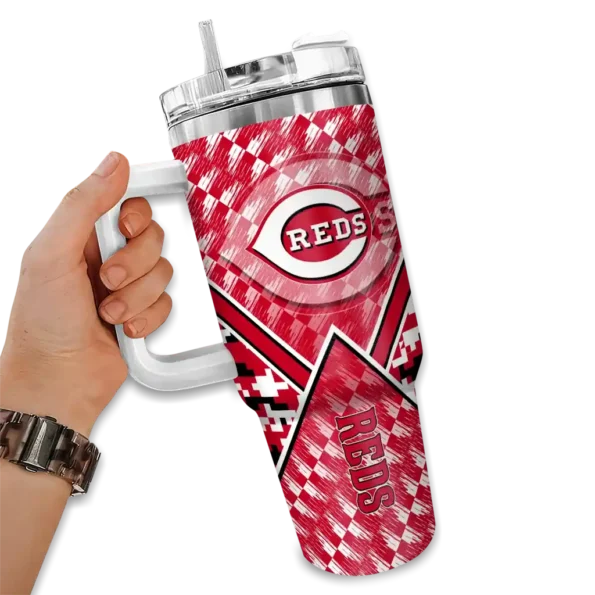 personalized cincinnati reds chevron angle red curved tumbler fashion forward 1 1.webp