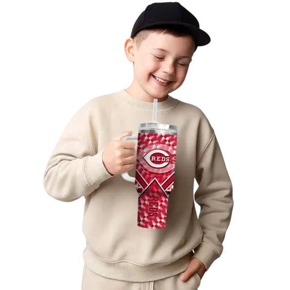 personalized cincinnati reds chevron angle red curved tumbler latest model 1 1.webp