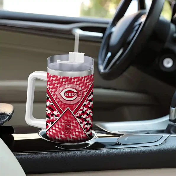 personalized cincinnati reds chevron angle red curved tumbler trendy 1 1.webp