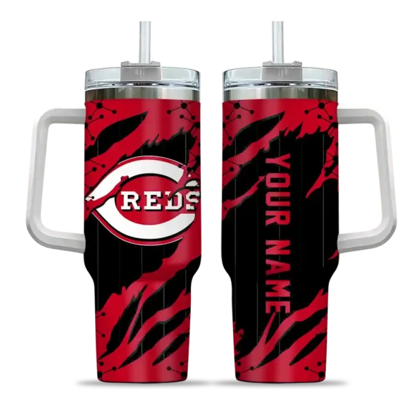 personalized cincinnati reds claw cut red black curved tumbler best selling 1 1.webp