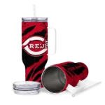 personalized cincinnati reds claw cut red black curved tumbler best selling 1 1.webp