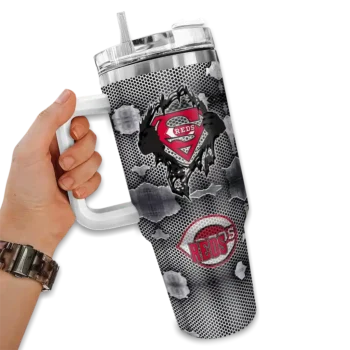 personalized cincinnati reds superman shield red gray curved tumbler fashion forward 1 1.webp