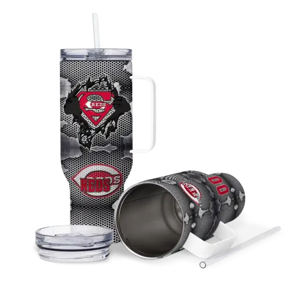 personalized cincinnati reds superman shield red gray curved tumbler high quality 1 1.webp