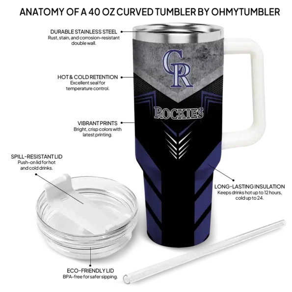 personalized colorado rockies arrow armor blue black curved tumbler new arrival 1 1.webp