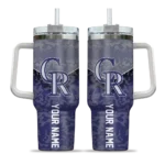 personalized colorado rockies chevron stripe blue curved tumbler best selling 1 1.webp