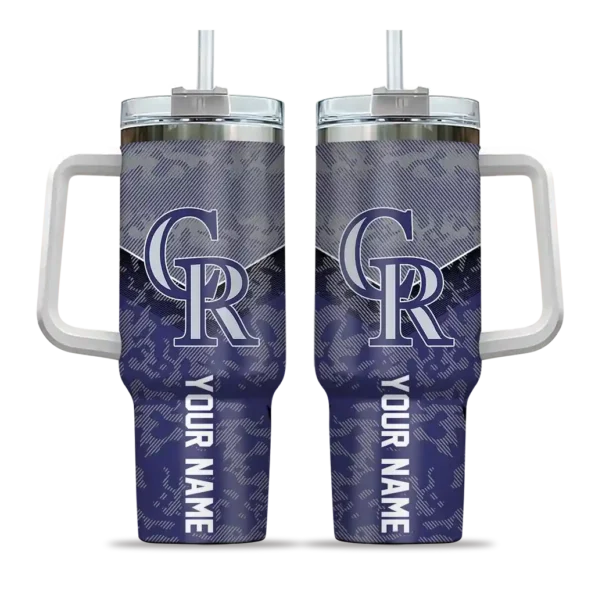 personalized colorado rockies chevron stripe blue curved tumbler best selling 1 1.webp
