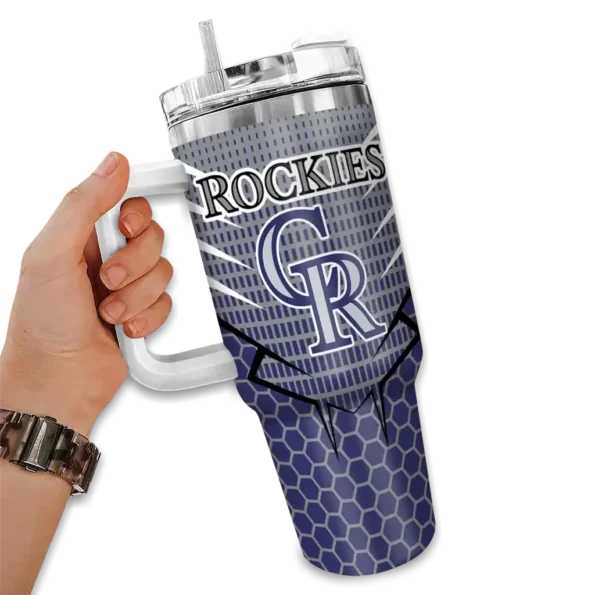 personalized colorado rockies hex texture blue curved tumbler fashion forward 1 1.webp