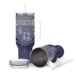 personalized colorado rockies hex texture blue curved tumbler best selling 1 1.webp