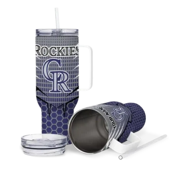 personalized colorado rockies hex texture blue curved tumbler high quality 1 1.webp
