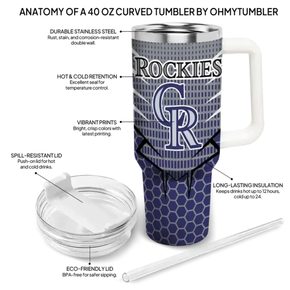 personalized colorado rockies hex texture blue curved tumbler new arrival 1 1.webp