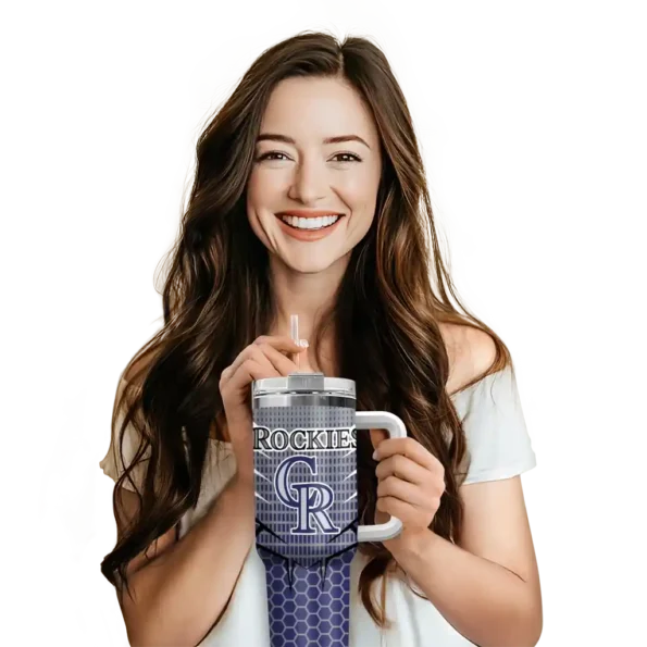 personalized colorado rockies hex texture blue curved tumbler premium grade 1 1.webp