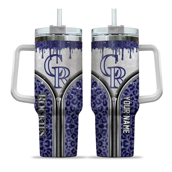 personalized colorado rockies leopard zipper blue curved tumbler best selling 1 1.webp