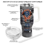 personalized detroit tigers superman shield navy gray curved tumbler best selling 1 1.webp
