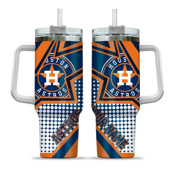 personalized houston astros arrow burst blue curved tumbler best selling 1 1.webp