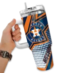 personalized houston astros arrow burst blue curved tumbler best selling 1 1.webp