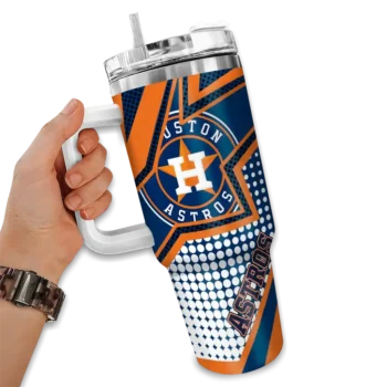 personalized houston astros arrow burst blue curved tumbler fashion forward 1 1.webp
