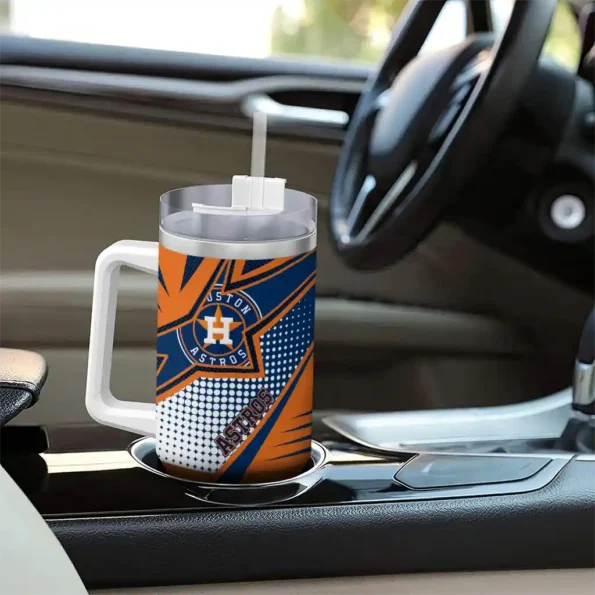 personalized houston astros arrow burst blue curved tumbler trendy 1 1.webp