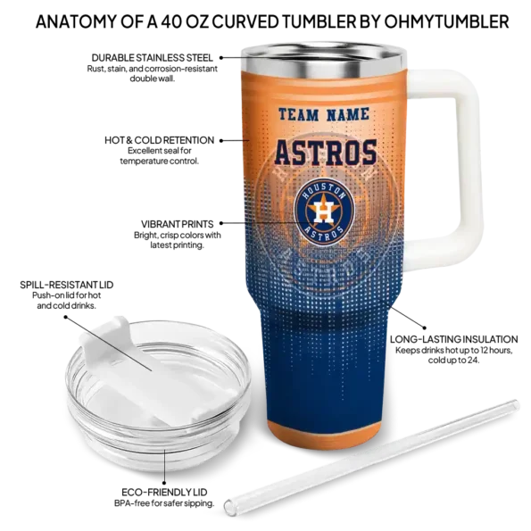 personalized houston astros gradient dots blue curved tumbler new arrival 1 1.webp
