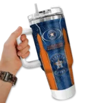 personalized houston astros hexagon armor blue curved tumbler best selling 1 1.webp