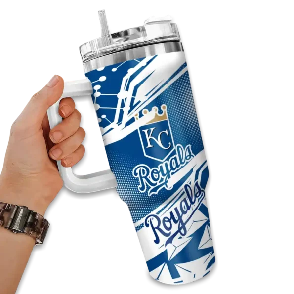 personalized kansas city royals abstract paths royal blue curved tumbler fashion forward 1 1.webp