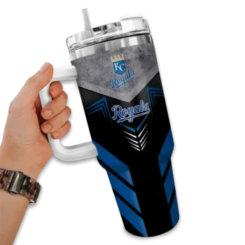 personalized kansas city royals arrow armor royal blue black curved tumbler fashion forward 1 1.webp