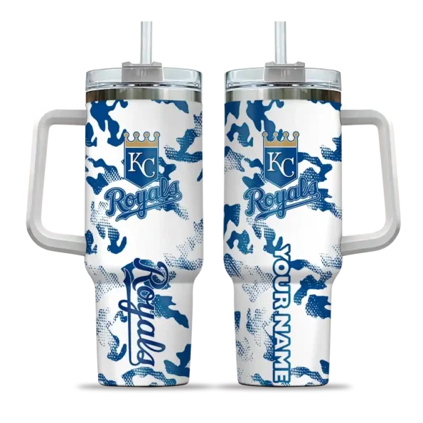 personalized kansas city royals camo mashup royal blue white curved tumbler best selling 1 1.webp