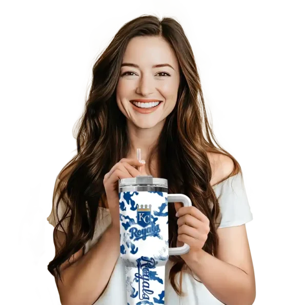 personalized kansas city royals camo mashup royal blue white curved tumbler premium grade 1 1.webp