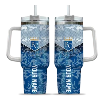 personalized kansas city royals chevron stripe royal blue curved tumbler best selling 1 1.webp