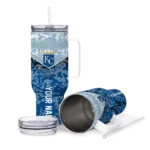 personalized kansas city royals chevron stripe royal blue curved tumbler best selling 1 1.webp
