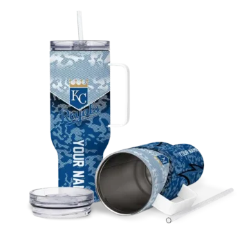 personalized kansas city royals chevron stripe royal blue curved tumbler high quality 1 1.webp