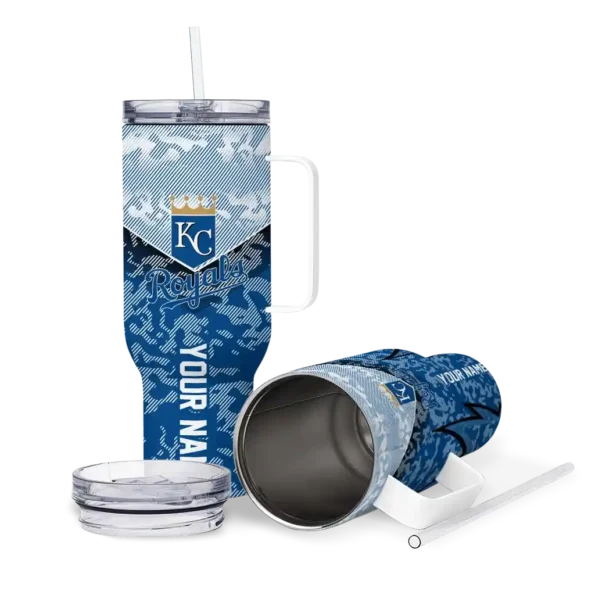 personalized kansas city royals chevron stripe royal blue curved tumbler high quality 1 1.webp