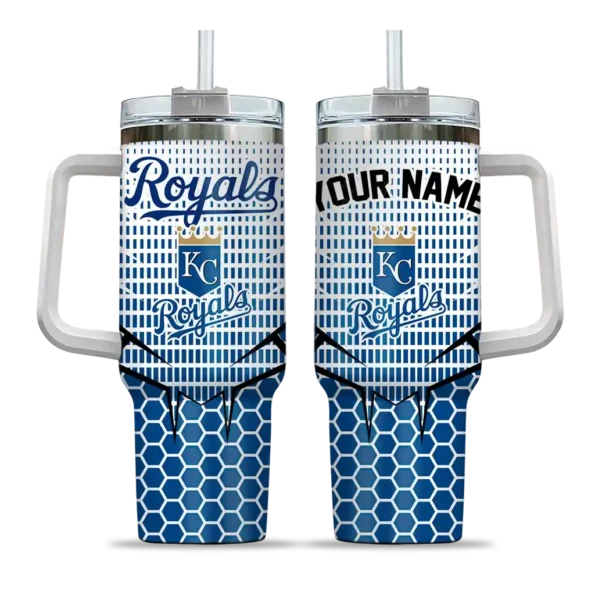 personalized kansas city royals hex texture royal blue curved tumbler best selling 1 1.webp