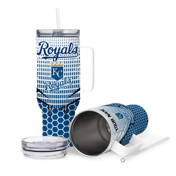 personalized kansas city royals hex texture royal blue curved tumbler high quality 1 1.webp