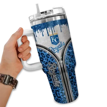 personalized kansas city royals leopard zipper royal blue curved tumbler fashion forward 1 1.webp