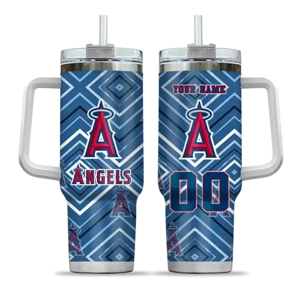 personalized los angeles angels bold diamonds blue curved tumbler best selling 1 1.webp