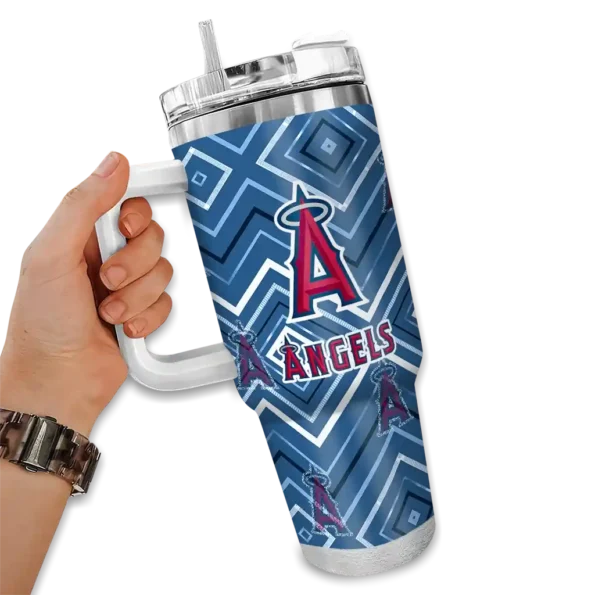 personalized los angeles angels bold diamonds blue curved tumbler fashion forward 1 1.webp